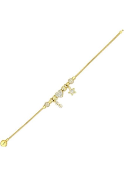 Tasarım Altın Charm Bileklik - 14K - 8.48GR