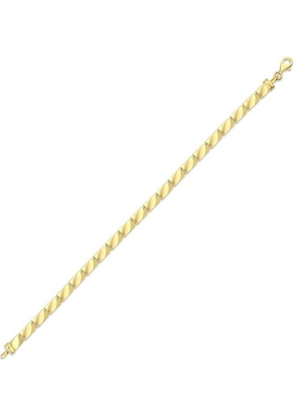 Asimetrik Tasarım Altın Bileklik - 14K - 7.00GR