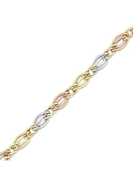 Altın Zincir Bileklik - 14K - 6.40GR