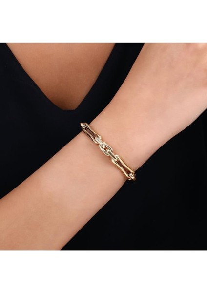 Tasarım Altın Zincir Bileklik - 14K modelleri