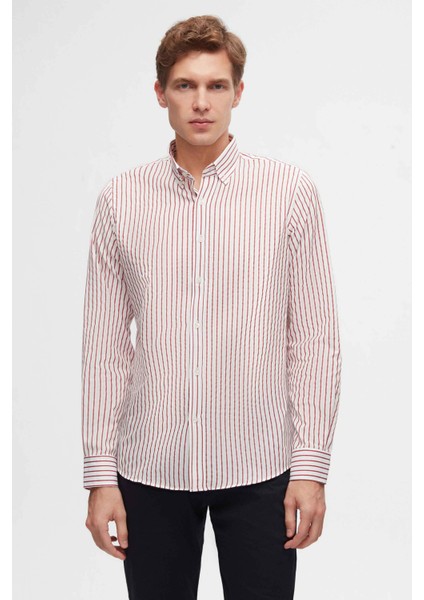 Ds Damat Slim Fit Bordo Pamuk Karışımlı 2'li Bisiklet Yaka Gömlek ve Kazak fiyatları