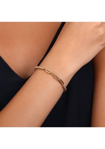 Tasarım Altın Bileklik - 14K - 8.88GR