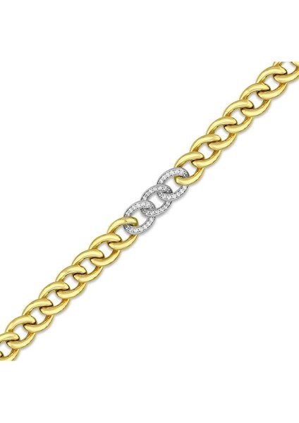 Altın Zincir Bileklik - 14K - 18.02GR