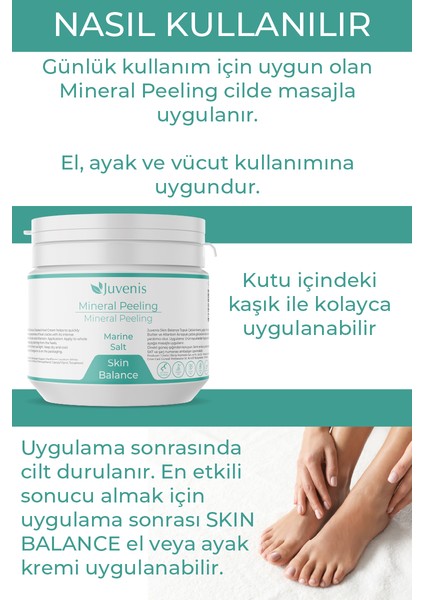 Deniz Tuzu İçeren Arındırıcı Peeling Ölü Derileri Temizleyen Skin Balance Serisi Mineral Peeling modelleri