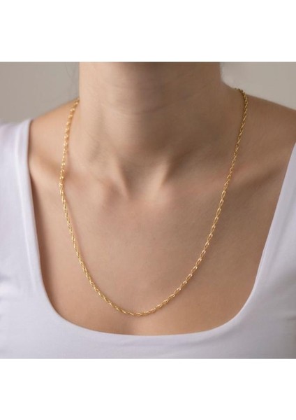Altın Zincir Kolye - 14K - 2.14GR