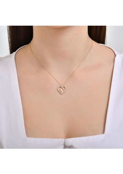 Anne Çocuk Altın Kolye - 14K - 2.09GR