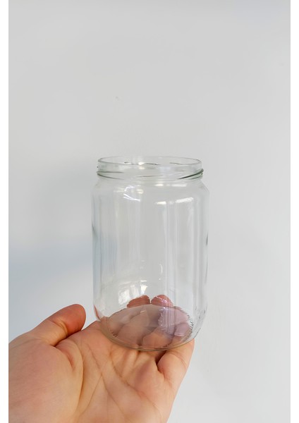 720 ml Metal Kapaklı Bal Kavanozu 720 cc Şeffaf Konserve Kavanoz 25 Adet (1 kg Bal Alır)