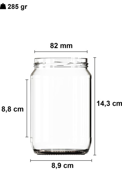 720 ml Metal Kapaklı Bal Kavanozu 720 cc Şeffaf Konserve Kavanoz 25 Adet (1 kg Bal Alır)