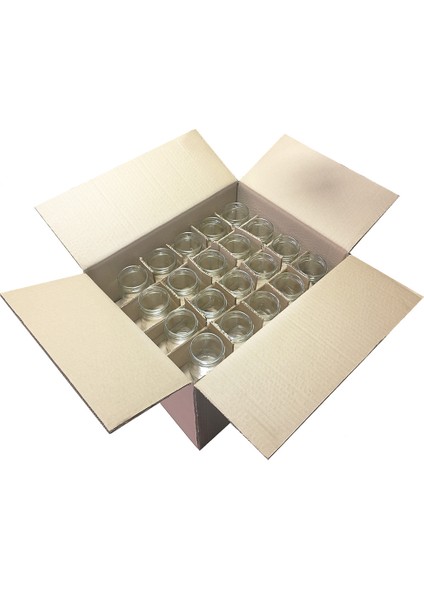 720 ml Metal Kapaklı Bal Kavanozu 720 cc Şeffaf Konserve Kavanoz 25 Adet (1 kg Bal Alır)