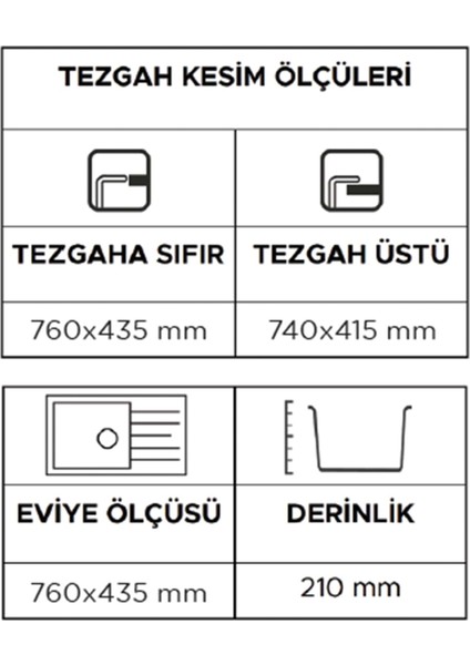 Opal Um-76 Granit Eviye Cream
