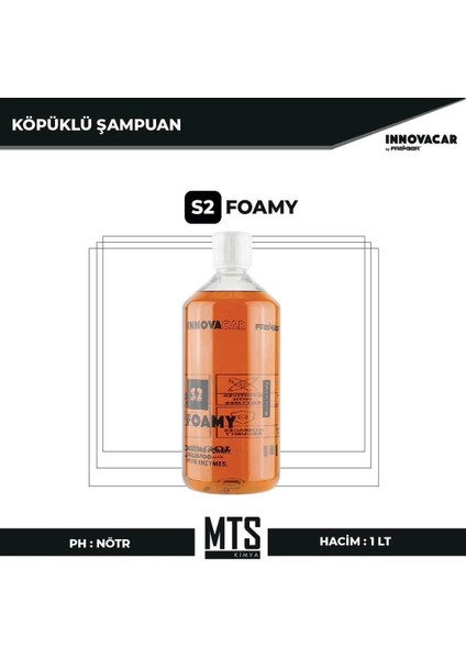 Innovacar S2 Foamy - Enzim Bazlı Yıkama Köpüğü 1lt fırsatları