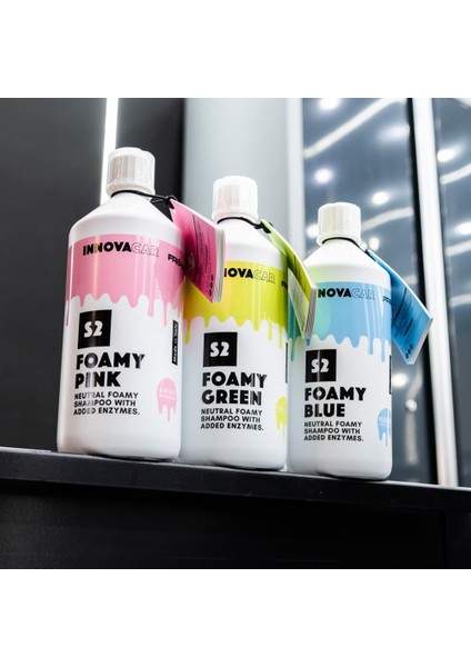 Fraber Innovacar S2 Foamy Yeşil Renkli Ph-Nötr Şampuan 1 Lt