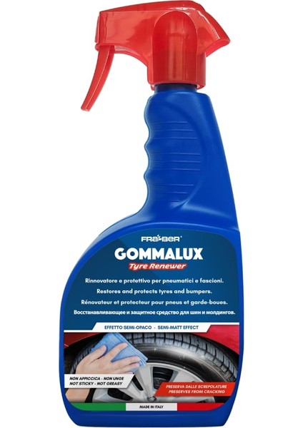 Gommalux Uzun Süreli Lastik Parlatıcı ve Koruyucu Sprey - 750 ml