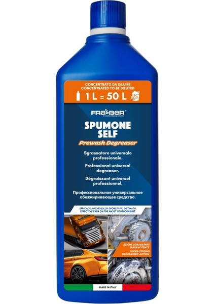 Spumone Self Yağ Çözücü Güçlü Ön Yıkama Köpüğü - 1000 ml