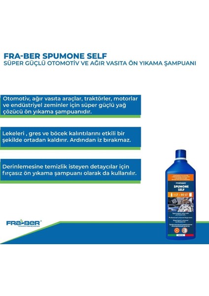 Spumone Self Yağ Çözücü Güçlü Ön Yıkama Köpüğü - 1000 ml
