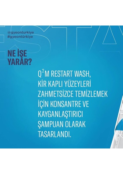 Q²m Restartwash Konsantre Yüzey Yenileyici Şampuan 1000 ml