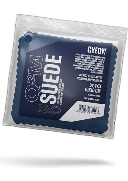 Q²m Suede Evo Seramik Uygulamaları Için Süet Silme Bezi 10×10CM - 10 Lu Paket fiyatları
