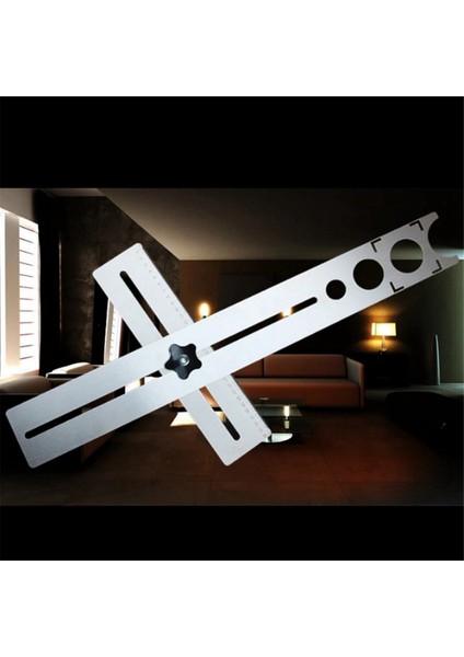 Çok Işlevli Evrensel Fayans Deliği Bulucu 40CM Evrensel Cetvel Kalınlık 1mm Delme Aracı (Yurt Dışından)