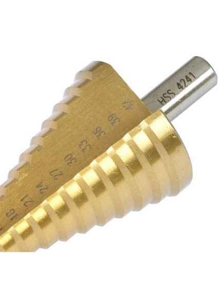 Hss Kademeli Koni Matkap Ucu - 4-42MM 14 Boyutlu Yuvarlak Şaft Delik Kesici Alet Yüksek Hız Çeliği (Yurt Dışından)