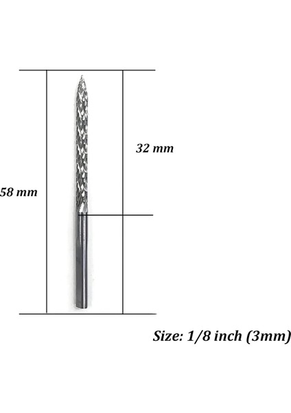 1/8ın 3mm Yüksek Karbür Çelik Çapak Uçları Lastik Raybaları Karbür Kesiciler Döner Dosyaları Raybalar Tel Kesici Lastik Tamir Aracı (Yurt Dışından)