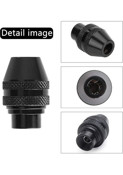 4 Adet Hızlı Değişim Chuck Çok Fonksiyonlu Evrensel Mini Anahtarsız Matkap Chuck Dremel Elektrikli Öğütücü Aracı 0.4-3.2mm (Yurt Dışından)