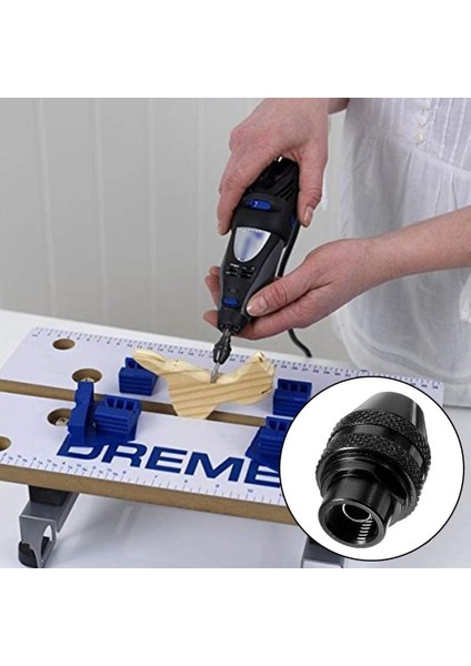 4 Adet Hızlı Değişim Chuck Çok Fonksiyonlu Evrensel Mini Anahtarsız Matkap Chuck Dremel Elektrikli Öğütücü Aracı 0.4-3.2mm (Yurt Dışından)