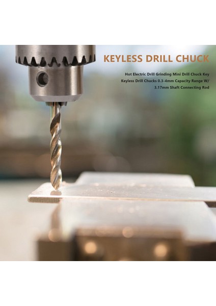 Sıcak Elektrikli Matkap Taşlama Mini Matkap Chuck Anahtar Anahtarsız Matkap Aynaları 0.3-4mm Kapasite Aralığı W/3.17MM Mil Biyel (Yurt Dışından) fiyatları