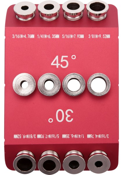 Açılı ve Düz Delik 30/45/90° Açılı Matkap Deliği Kılavuzu Jig, Kablo Korkuluk Gecikmesi Vida Delme Şablonu, 1 Adet (Yurt Dışından)