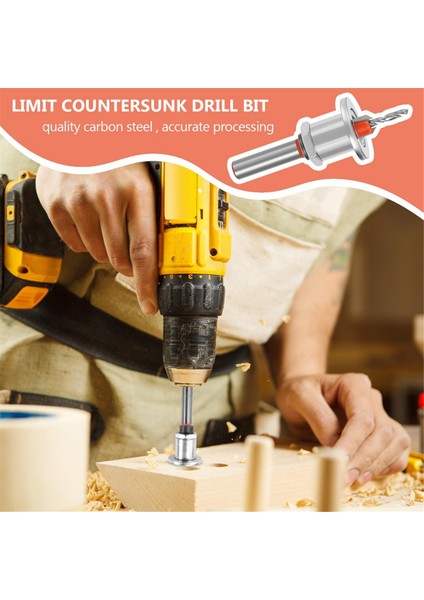 Ahşap ve Plastik Delme Delikleri 8 mm Havşa Matkap Ucu, Merkez Matkap Altıgen Anahtarları ile (Yurt Dışından) modelleri