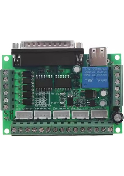 Mach3 Gravür Makinesi 5 Eksenli Cnc Stepper Motor Sürücü Kontrol Cihazı Optik Bağlantı Parçalı Breakout Kartı (Yurt Dışından)