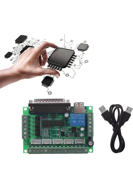 Mach3 Gravür Makinesi 5 Eksenli Cnc Stepper Motor Sürücü Kontrol Cihazı Optik Bağlantı Parçalı Breakout Kartı (Yurt Dışından)