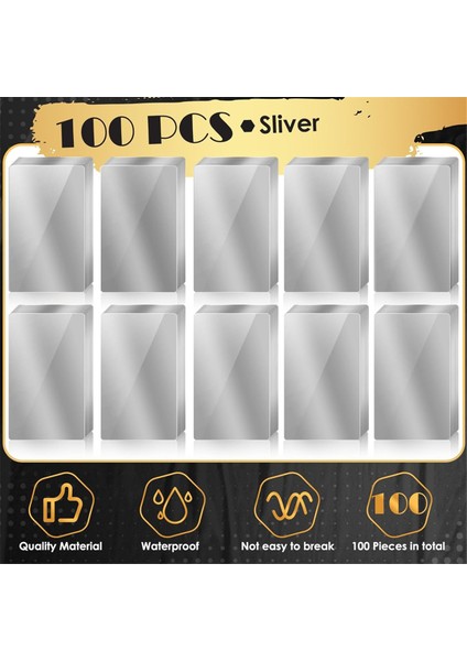 100 Adet Metal Gravür Boş Renkli Alüminyum Levhalar Lazer Gravür Kartvizitler Çok Amaçlı Gravür Kendin Yap Hediye A (Yurt Dışından)