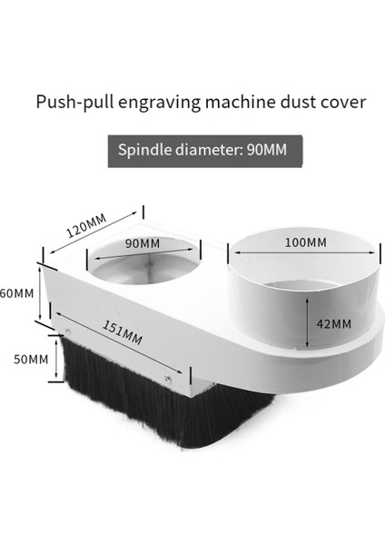 Cnc Router Toz Toplayıcı Ayakkabı Oyma Makinesi Mil Kapağı Çapı 85MM Ağaç Işleme Fırçası Temizleyici Aletler (Sonraki Kart) (Yurt Dışından) indirimleri