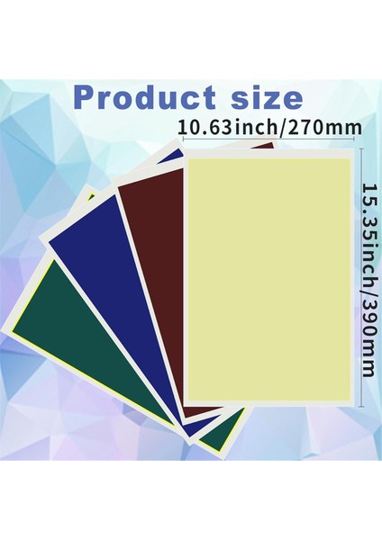 4 Adet Renkli Lazer Gravür Işaretleme Kağıdı 39X27CM Gravür Renkli Kağıt Seramik Cam Metal Lazer Işaretleme Kağıdı (Yurt Dışından) fiyatları