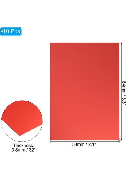 3.3x2.1x1/32 Inç Eloksallı Alüminyum Levha, 10 Adet Metal Dikdörtgen Alüminyum Levha 0.8mm Kalınlığında Lazer Gravür Boşlukları (Yurt Dışından) fırsatları