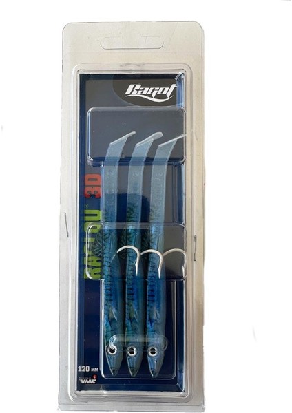 Raglou 3D Silikon Balık 120MM Gm 3 Adet