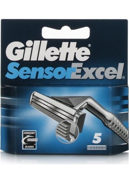 Sensor Excel 5'li Yedek Tıraş Bıçağı Başlığı