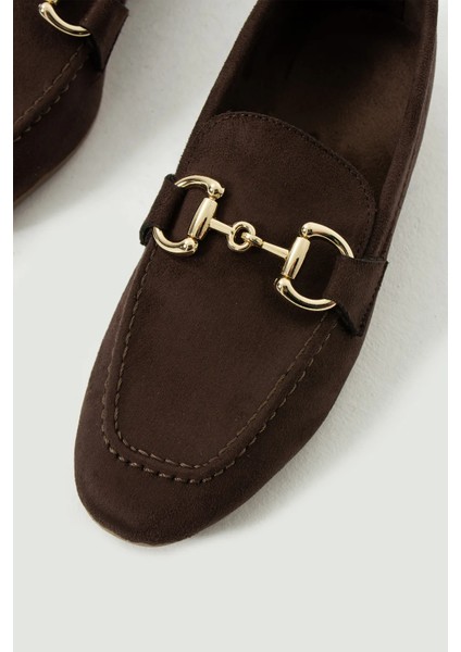 Shoes Bonni Toka Detaylı Yumuşak Loafer Babet Kadın Günlük Ayakkabı