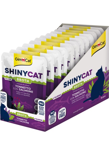 Shinycat Pouch Ton Balıklı Somon 70 gr x 12 adet