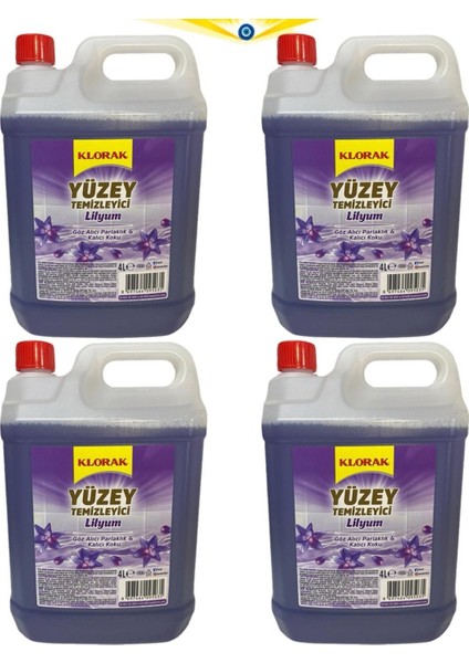 Yüzey Temizleyici Lilyum 4000 ml 4 Adet