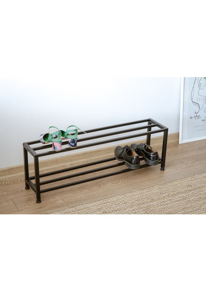 2 Katlı Metal Ayakkabılık