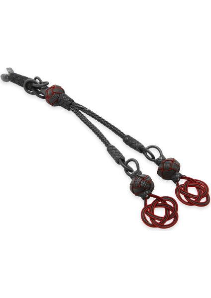 Kırmızı-Eskitme Renk 1000 Ayar Gümüş 2li Kazaz Püskül fiyatları