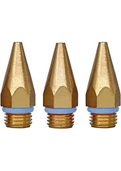 3 Adet Sıcak Tutkal Tabancası Ipuçları 7/16 Inç Konu Bakır Nozullar Sıcak Erime Tutkal Tabancası Delik Boyutu 0.05 Inç 0.06IN 0.08INX1.26IN (Yurt Dışından)