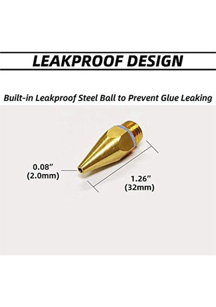 3 Adet Sıcak Tutkal Tabancası Ipuçları 7/16 Inç Konu Bakır Nozullar Sıcak Erime Tutkal Tabancası Delik Boyutu 0.05 Inç 0.06IN 0.08INX1.26IN (Yurt Dışından) fiyatları