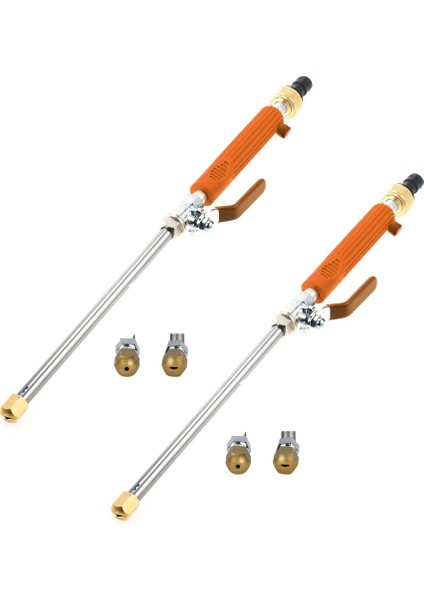 Turuncu Renkli Bahçe Hortumu Basınçlı Yıkayıcı Geliştirilmiş Nozul, Yüksek Basınçlı Su Aracı, 2 Farklı Nozul ile Donatılmıştır (Yurt Dışından)