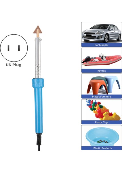 80W Plastik Kaynakçı Elektrikli Havya Araba Tampon Onarımı Dıy Aracı Tel Örgü, Pano, Kayık Kaynakçı Abd Plug (Yurt Dışından) fiyatları