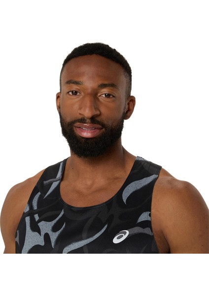 Road All Over Print Singlet Erkek Siyah Atlet 2011D091-001