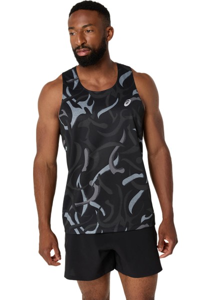 Road All Over Print Singlet Erkek Siyah Atlet 2011D091-001