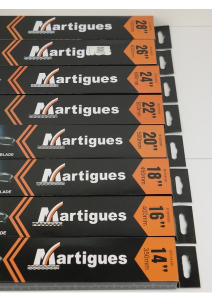 10 Aparatlı ''350MM'' Universal Silecek Martıgues modelleri