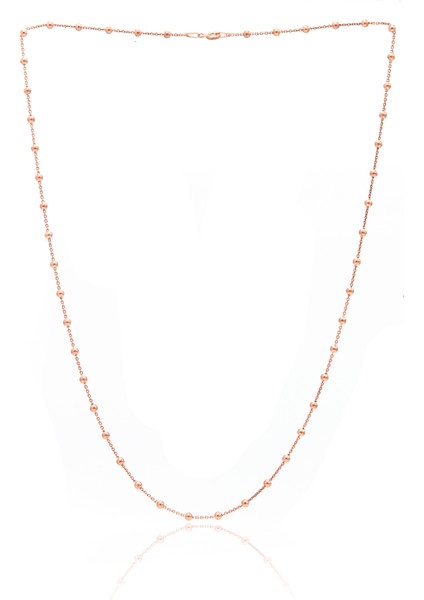 Toplu Model Rose Kaplama Gümüş Kadın Kolye 201023828